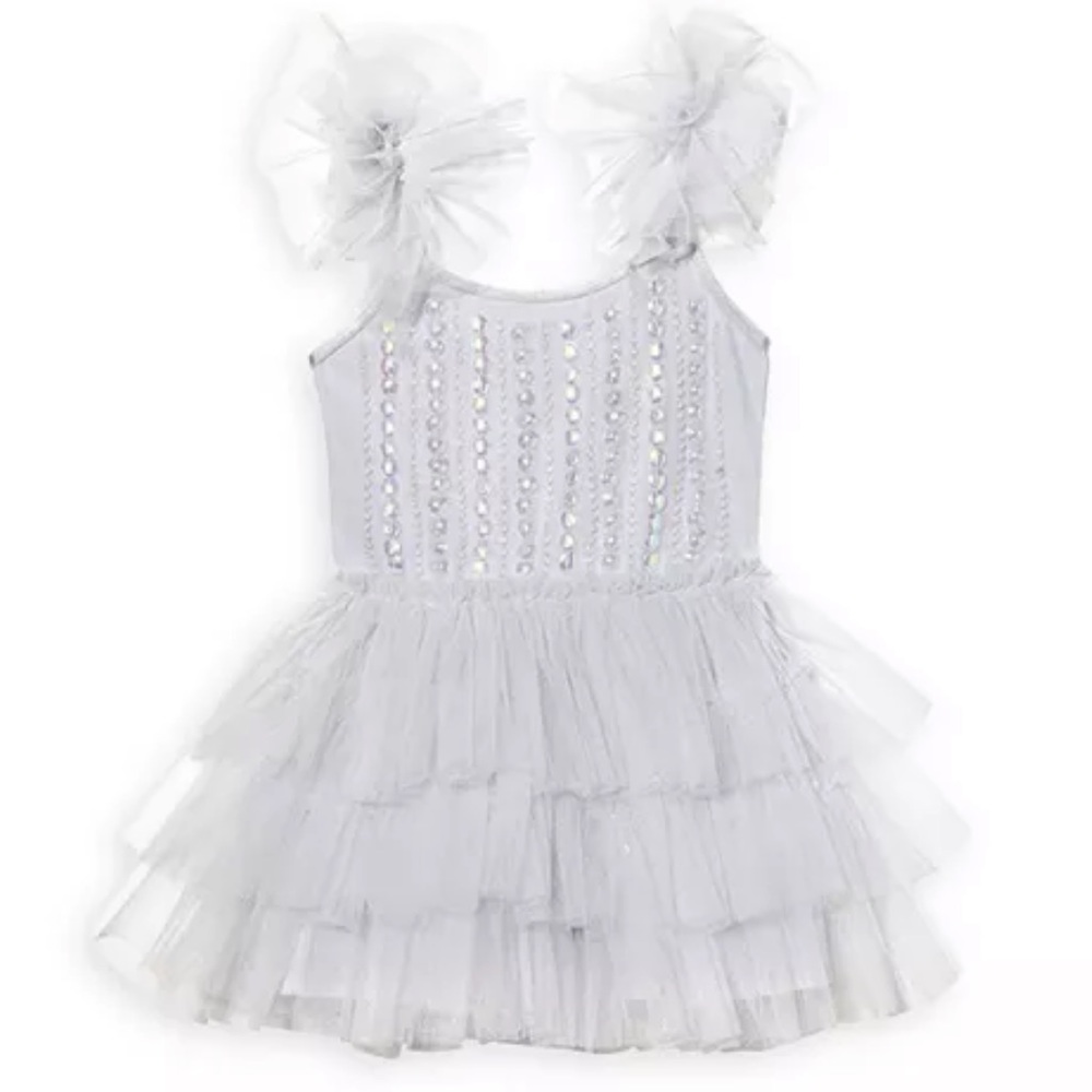 Girls' Bebe Gleaming Tulle Dress - Baby